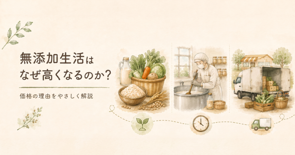 無添加生活はなぜ高くなるのか?