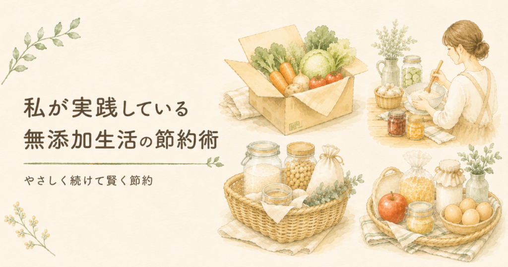 私が実践している無添加生活の節約術